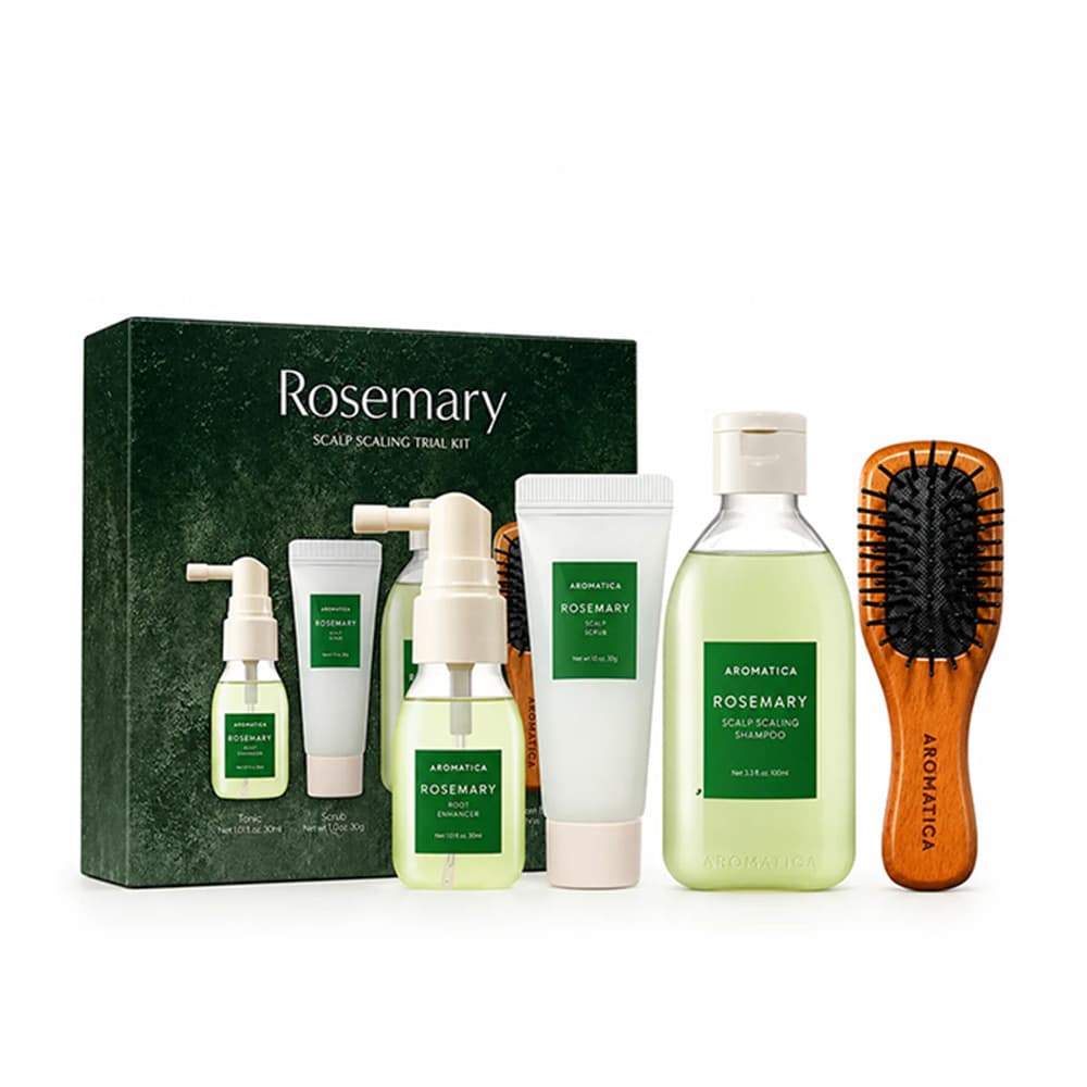 ست مسافرتی مراقبت از موی رزماری آروماتیکا ضد ریزش و تقویت ریشه و ساقه مو AROMATICA Rosemary Scalp Scaling Trial Kit Travel Size — تصویر ۱۰