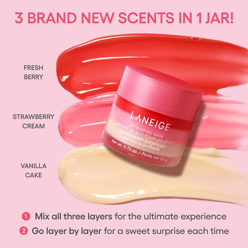 ست 3 تایی مراقبت از لب مدل Berry Sweet لانیژ LANEIGE Berry Sweet Lip Treatment Minis Trio Set — تصویر ۴