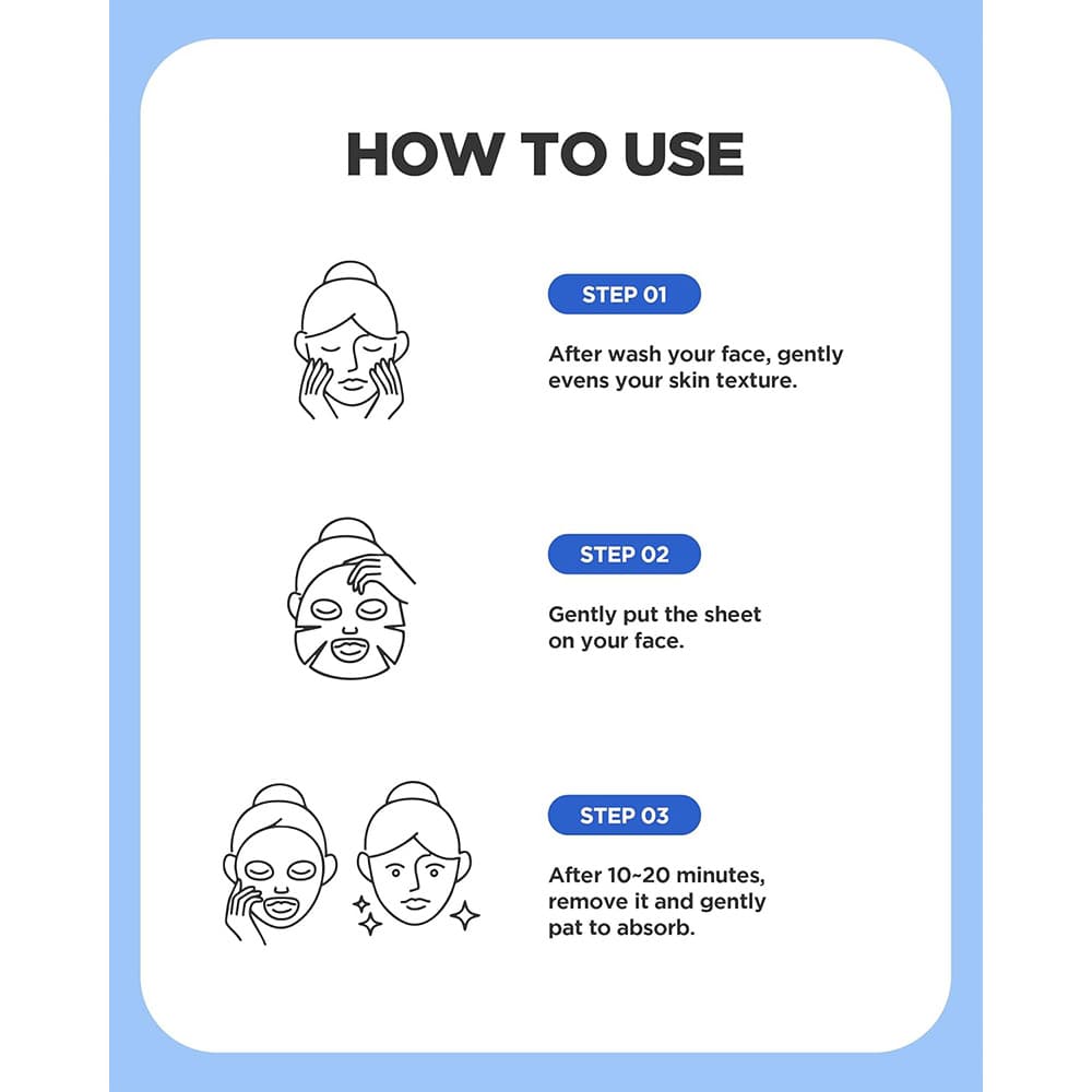 پک ماسک ورقه ای آبرسان هیالورونیک اسید ولاژ WELLAGE Real Hyaluronic Blue Ampoule Mask — تصویر ۸