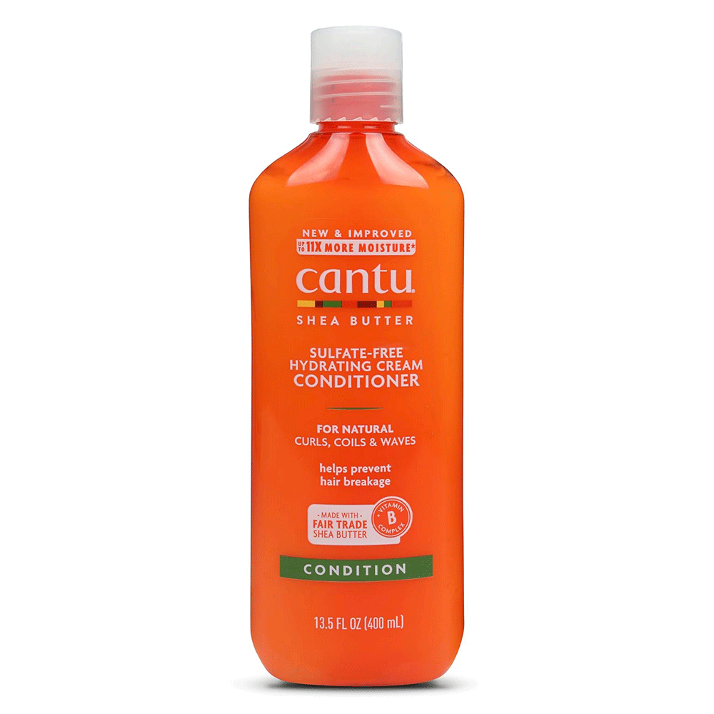 نرم کننده بدون سولفات داخل حمام شی باتر کانتو Cantu Shea Butter Sulfate-Free Hydrating Cream Conditioner — تصویر ۲