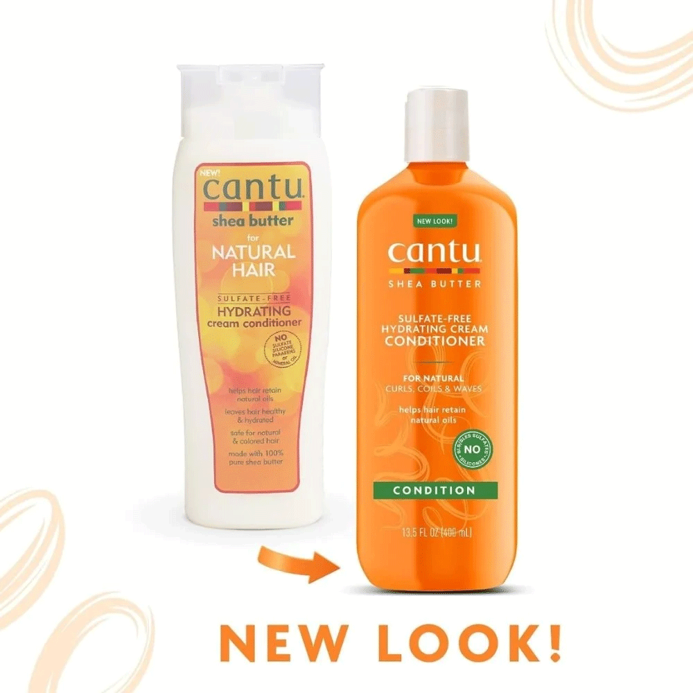 نرم کننده بدون سولفات داخل حمام شی باتر کانتو Cantu Shea Butter Sulfate-Free Hydrating Cream Conditioner — تصویر ۴