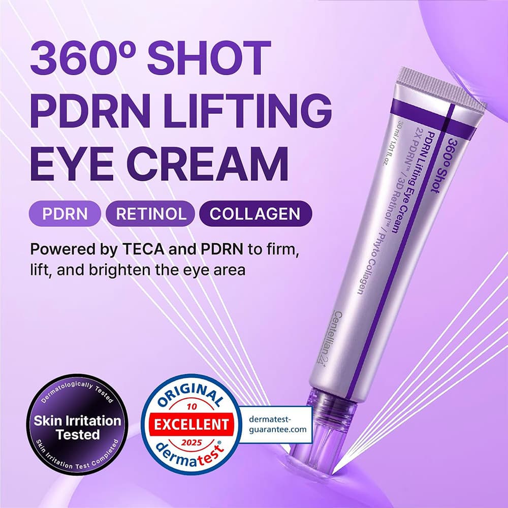کرم دور چشم 360 شات PDRN سنتلین 24 ضد چروک، لیفت و روشن کننده Centellian24 360 Shot PDRN Lifting Eye Cream — تصویر ۶
