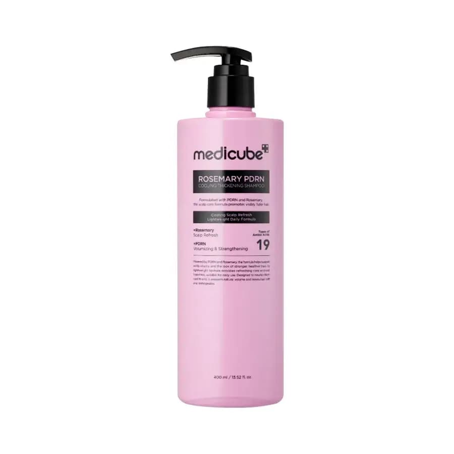 شامپو خنک کننده و حجیم کننده رزماری و PDRN مدی کیوب Medicube Rosemary PDRN Cooling Thickening Shampoo — تصویر ۱۰