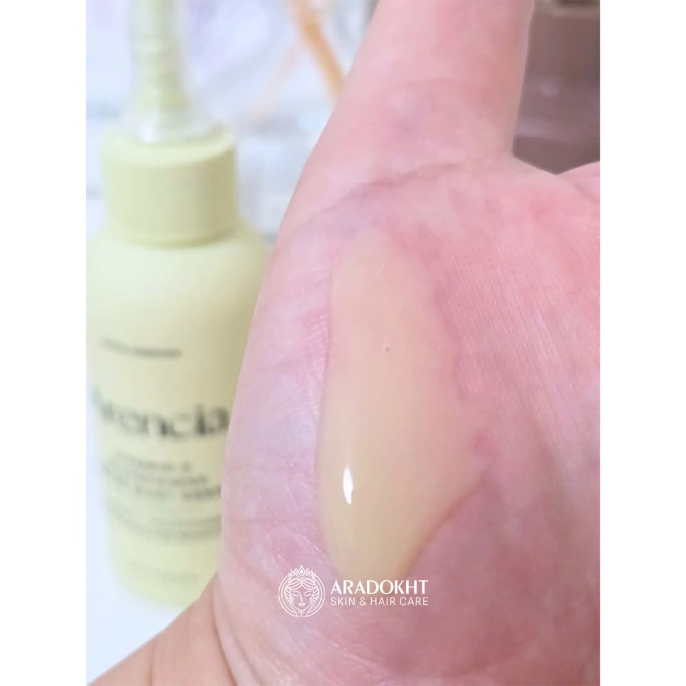 اسنس ویتامین سی و گلوتاتیون آرنسیا ضد لک، روشن کننده و تقویت سد دفاعی پوست Arencia Vitamin C Glutathione Booster Shot Essence — تصویر ۵