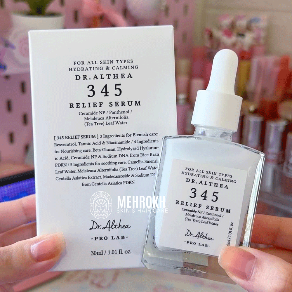 سرم ترمیم کننده جای جوش 345 دکتر التیا آبرسان و تسکین دهنده پوست Dr. Althea 345 Relief Serum — تصویر ۱۱