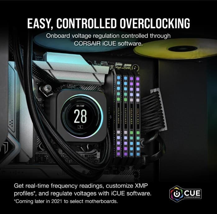 رم کورسیر مدل Dominator Platinum RGB ظرفیت ۶۴ گیگابایت DDR5 فرکانس ۶۴۰۰ مگاهرتز cl 32 — تصویر ۵
