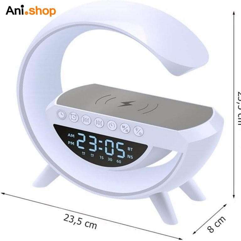 اسپیکر بلوتوثی و شارژر وایرلس مدل BT-3401 — تصویر ۳