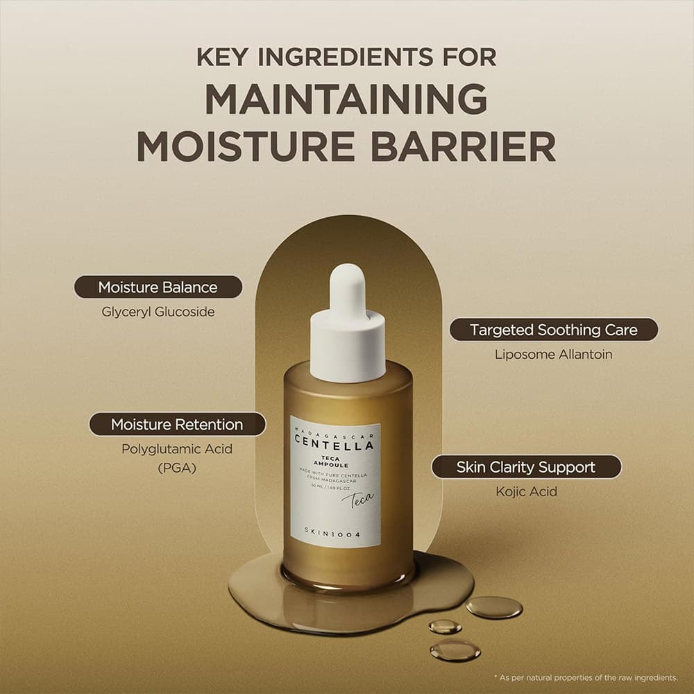 آمپول ترمیم کننده و تسکین دهنده سنتلا تیکا اسکین 1004 SKIN1004 Madagascar Centella Teca Ampoule — تصویر ۸