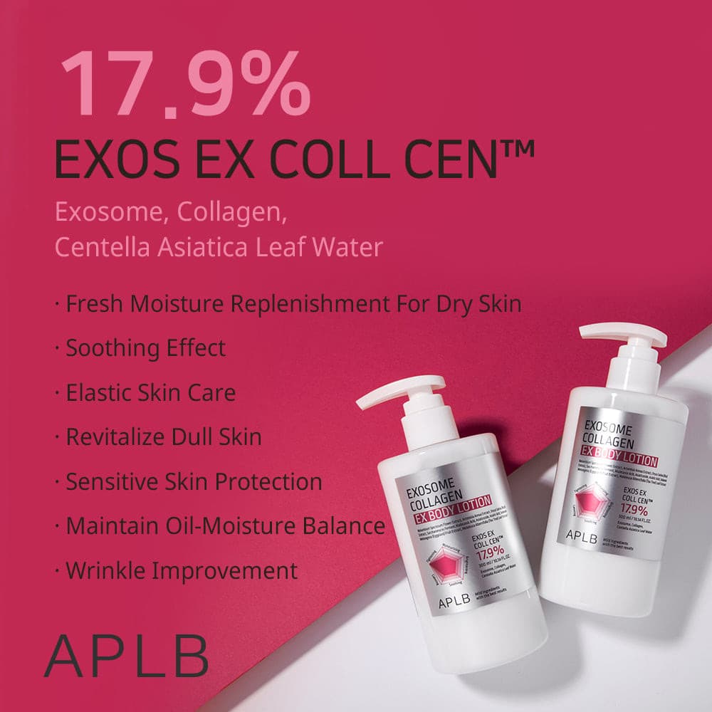 لوسیون بدن اگزوزوم کلاژن APLB ضد چروک، مرطوب کننده و تقویت سد دفاعی پوست APLB Exosome Collagen EX Body Lotion — تصویر ۳