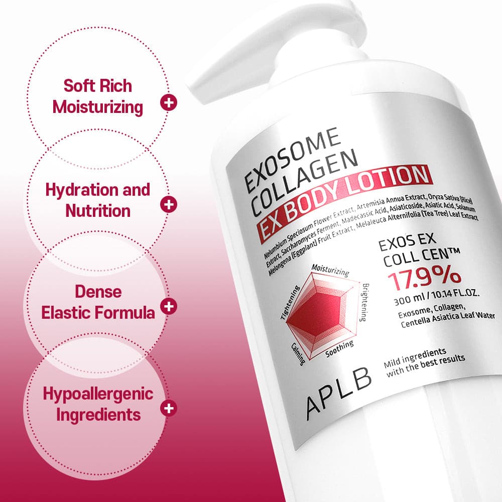 لوسیون بدن اگزوزوم کلاژن APLB ضد چروک، مرطوب کننده و تقویت سد دفاعی پوست APLB Exosome Collagen EX Body Lotion — تصویر ۵