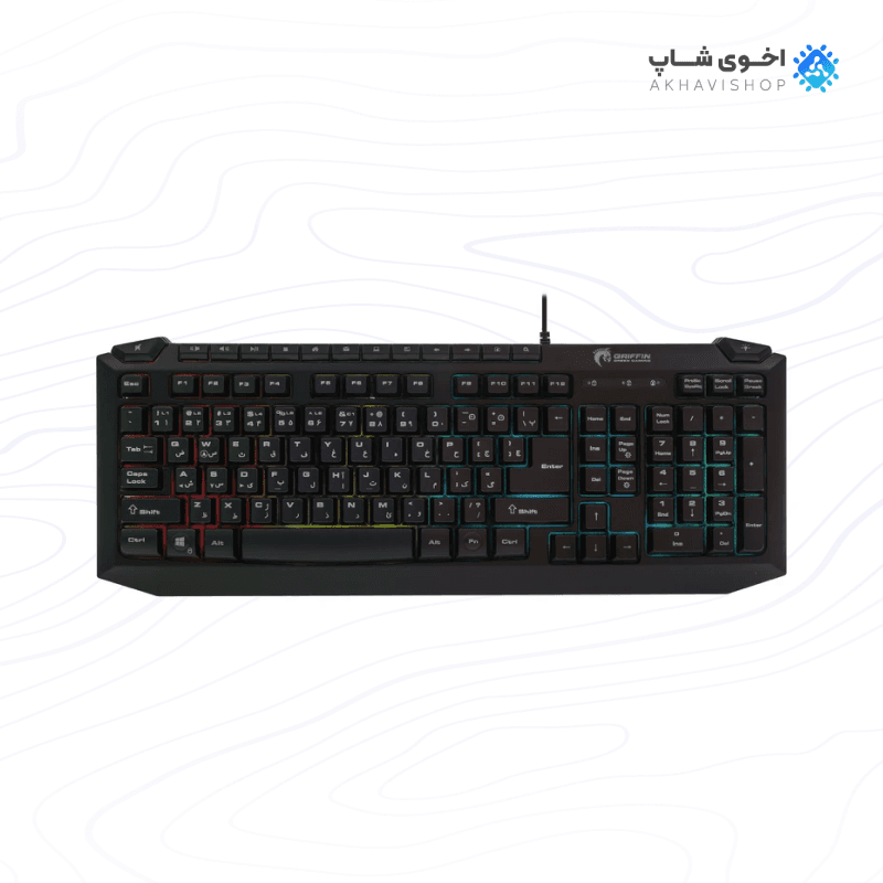 کیبورد گیمینگ RGB گرین مدل GK-701RGB با کلیدهای مکانیکی برای گیمرها — تصویر ۴