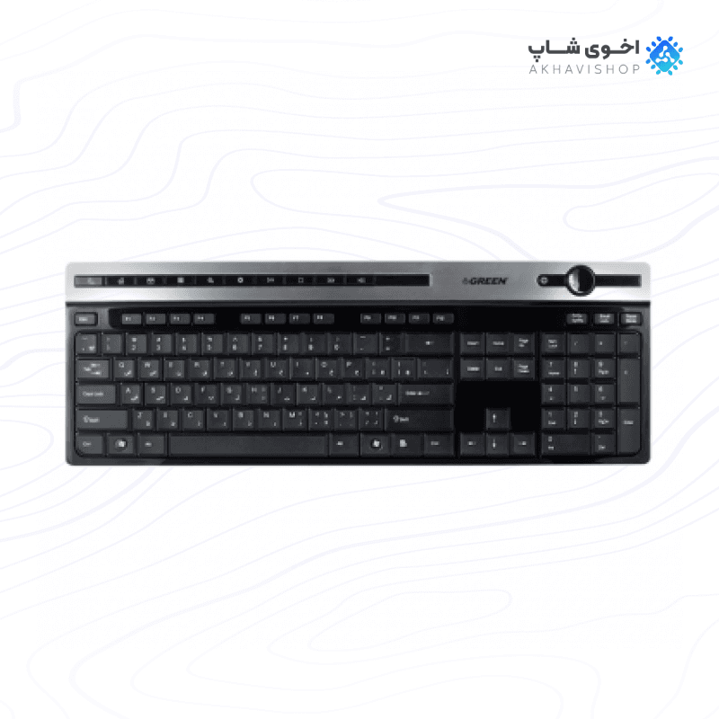 کیبورد گیمینگ گرین مدل GK-503 با طراحی ارگونومیک و نور پس‌زمینه