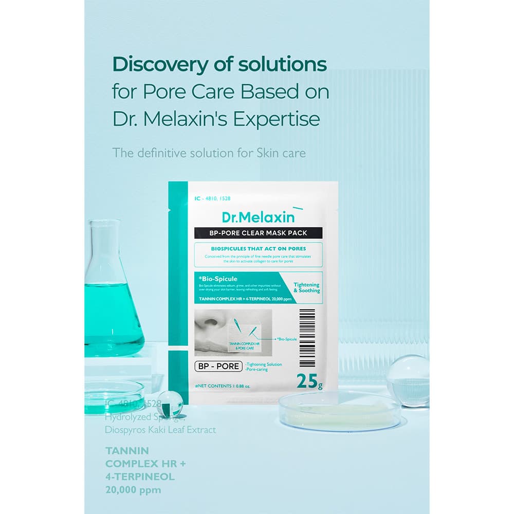 ماسک ورقه ای کنترل منافذ دکتر ملاکسین Dr.Melaxin BP Pore Clear Masks — تصویر ۸
