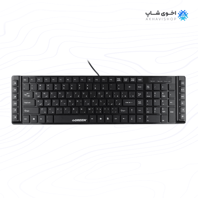 کیبورد مکانیکی گرین مدل GK-301 با طراحی مقاوم برای تایپ سریع