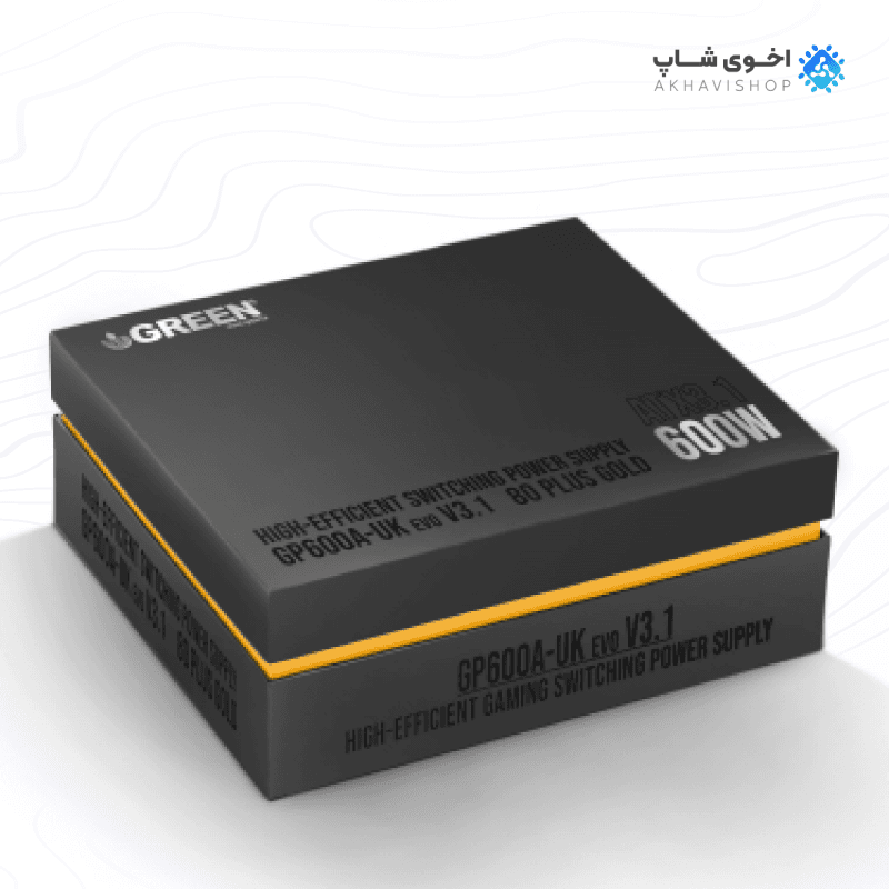 منبع تغذیه کامپیوتر گرین مدل GP600A-UK با مدار حفاظتی کامل و خروجی پایدار — تصویر ۵