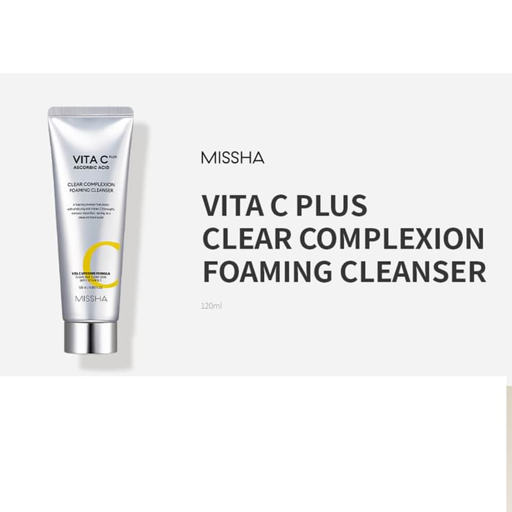 فوم روشن کننده ویتامین سی میشا Missha Vita C Plus Clear Complexion Foaming Cleanser — تصویر ۷