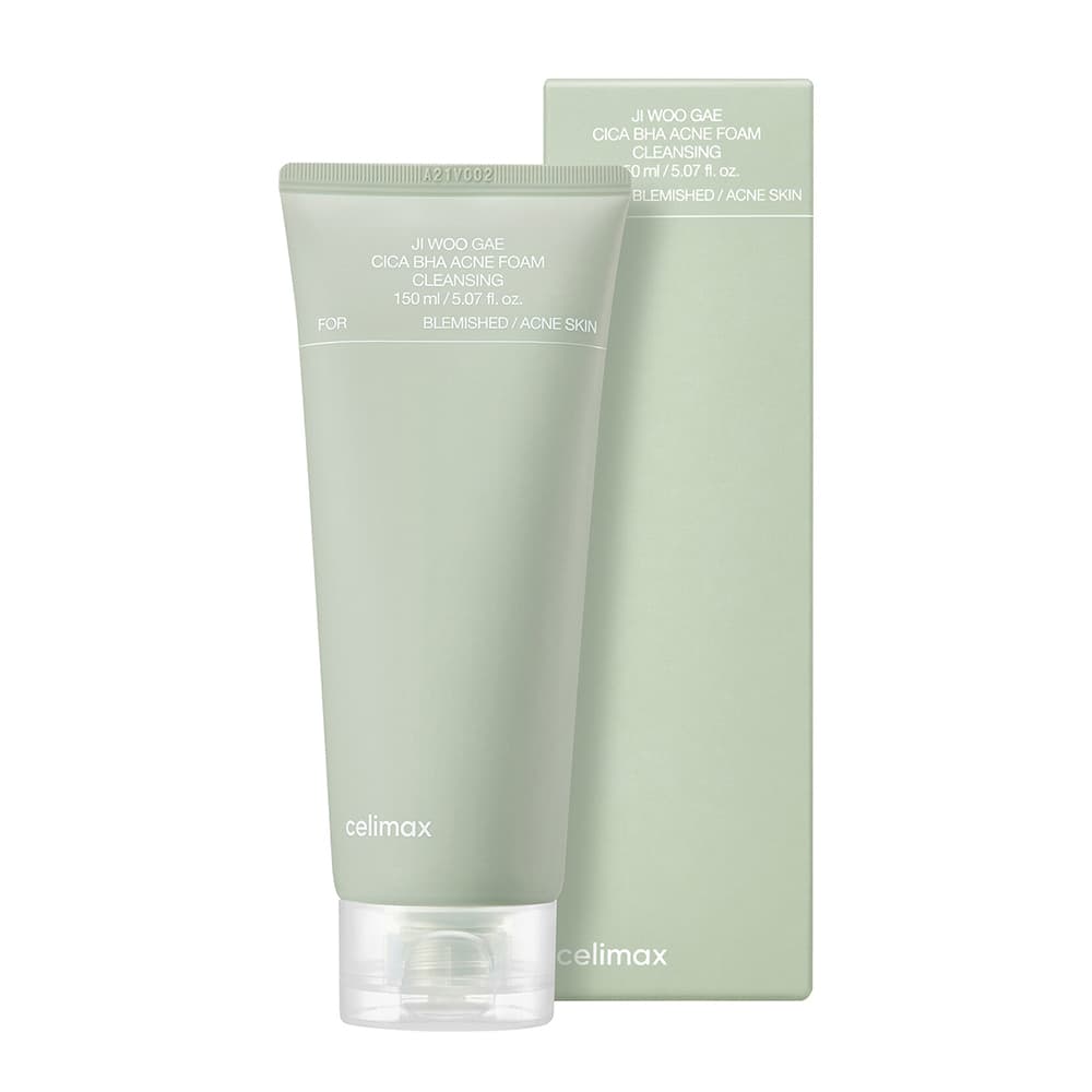 فوم ضد جوش و آکنه سالیسیلیک اسید و سیکا سلیمکس Celimax Ji.Woo.Gae Cica BHA Acne Foam Cleansing — تصویر ۲