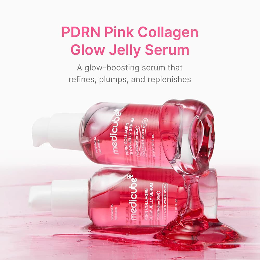 سرم ژلی PDRN و کلاژن مدی کیوب آبرسان، ضد چروک و درخشان کننده پوست Medicube PDRN Collagen Glow Jelly Serum — تصویر ۳