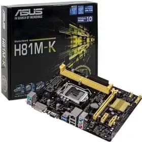 DDR3 MOTHERBOARD ASUS H81MK NEW مادربرد ایسوس 1151 LGA نو — تصویر ۲