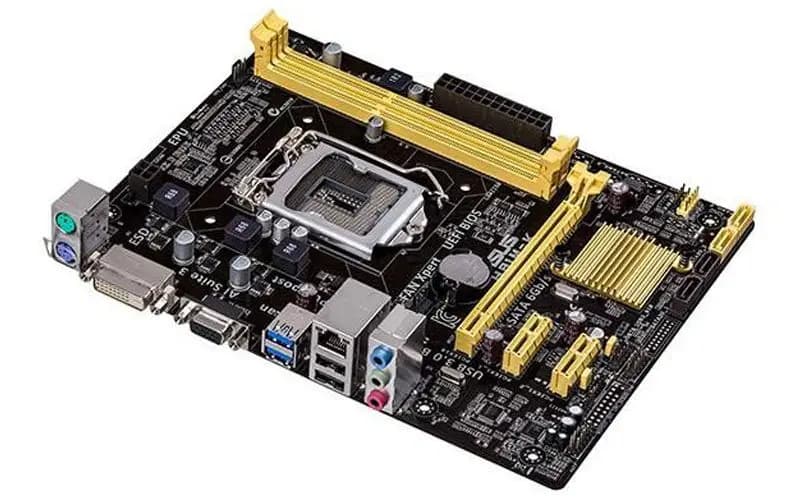 DDR3 MOTHERBOARD ASUS H81MK NEW مادربرد ایسوس 1151 LGA نو — تصویر ۳