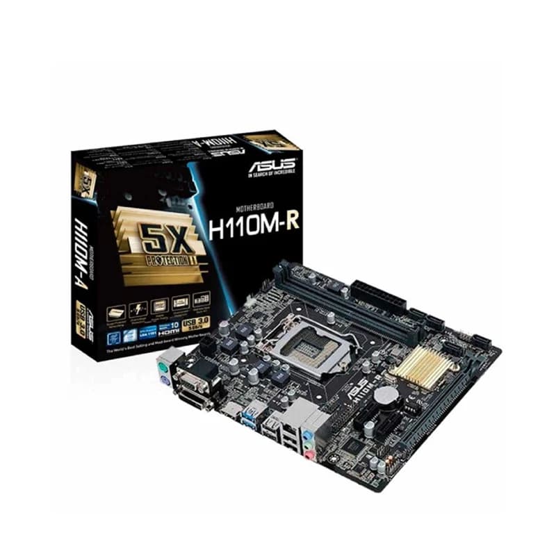 مادربرد ایسوس مدل LGA 1151 MOTHERBOARD ASUS H110 MR نیو اورجینال — تصویر ۶