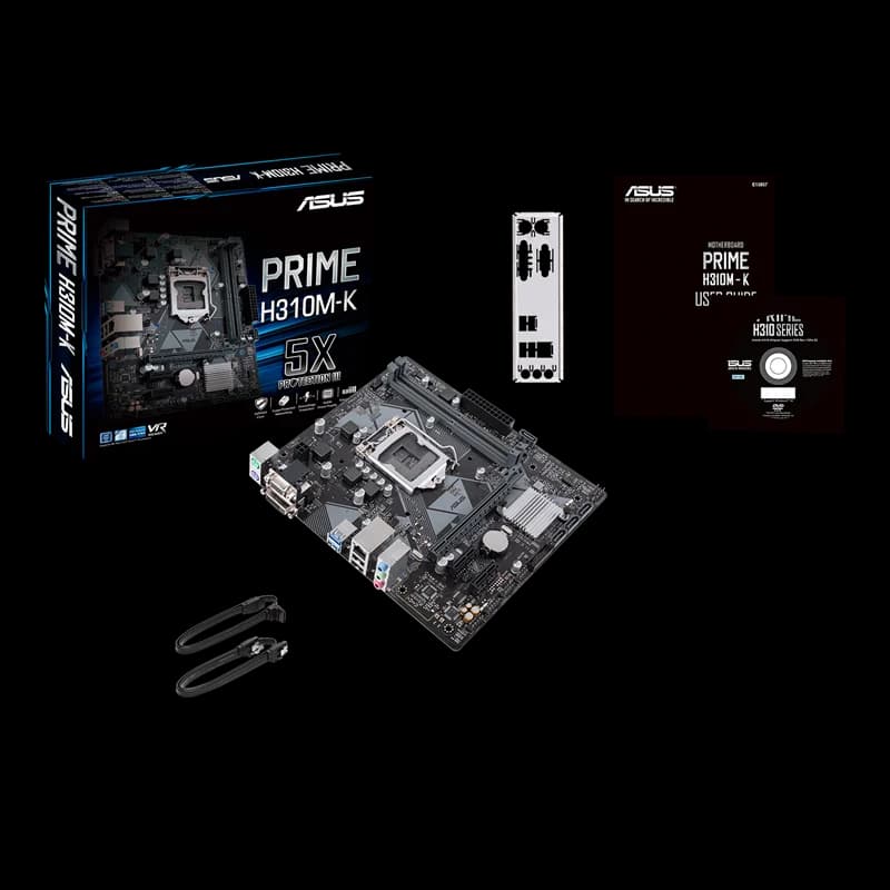 مادربرد ایسوس مدل نیو MOTHERBOARD ASUS H310 MK اورجینال پک اصلی — تصویر ۱۱