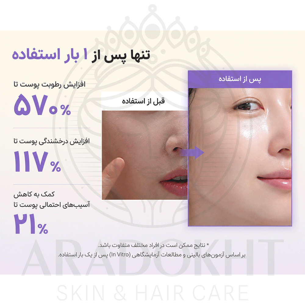 ماسک ورقه ای PDRN و خاویار بایودنس ضد چروک درخشان کننده و آبرسان پوست BIODANCE Rejuvenating Caviar PDRN Real Deep Mask — تصویر ۵
