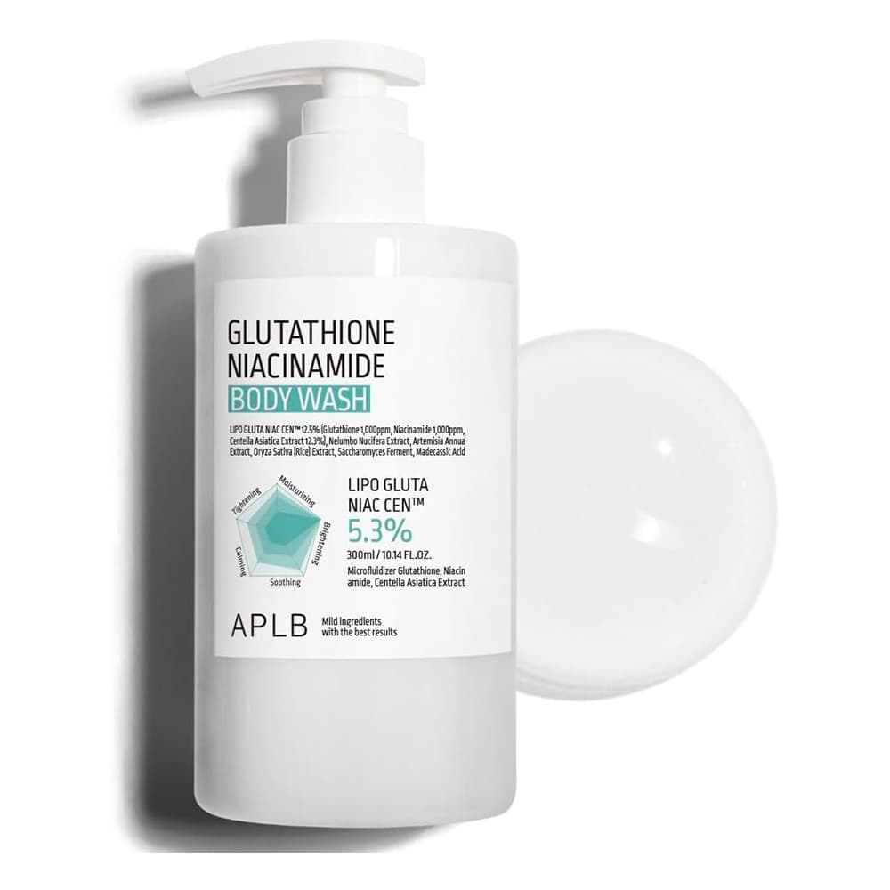 شوینده بدن گلوتاتیون و نیاسینامید APLB پاک کننده عمقی و روشن کننده قوی پوست APLB Glutathione Niacinamide Body Wash