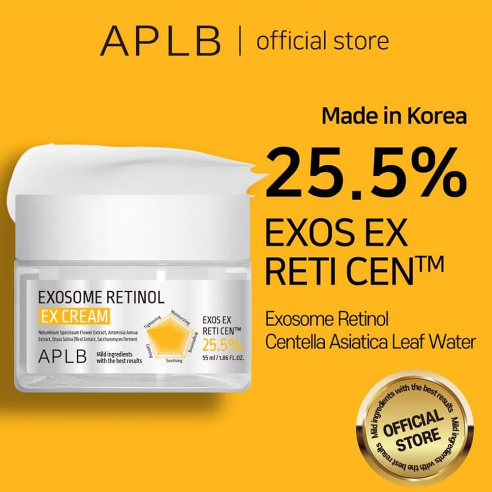 کرم رتینول اگزوزوم APLB ضد چروک، جوانساز و تسکین دهنده قوی پوست APLB Exosome Retinol EX Cream — تصویر ۳