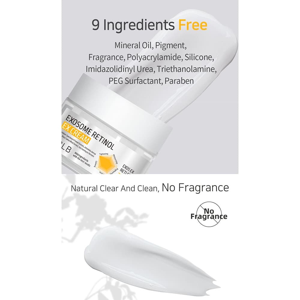 کرم رتینول اگزوزوم APLB ضد چروک، جوانساز و تسکین دهنده قوی پوست APLB Exosome Retinol EX Cream — تصویر ۷