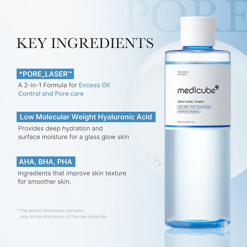 تونر لایه بردار و کنترل منافذ مدی کیوب Medicube Zero Pore Toner — تصویر ۴