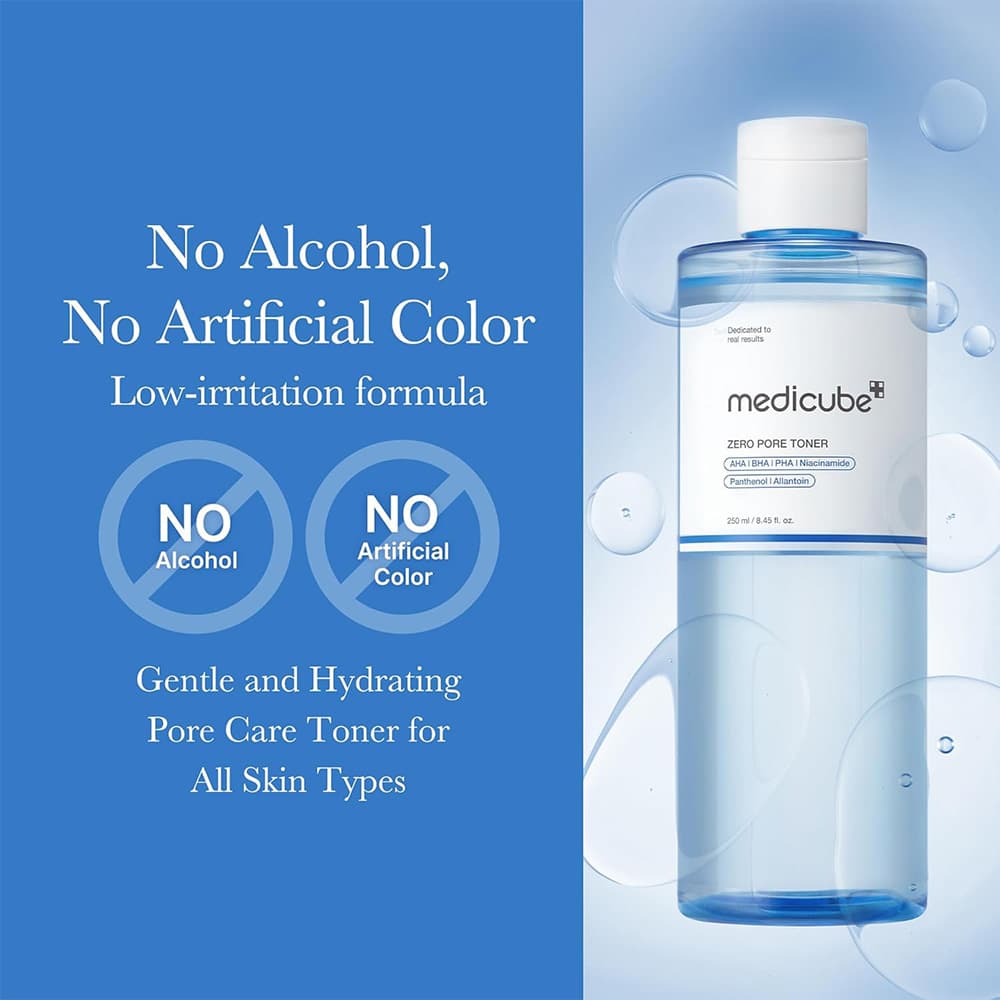 تونر لایه بردار و کنترل منافذ مدی کیوب Medicube Zero Pore Toner — تصویر ۶