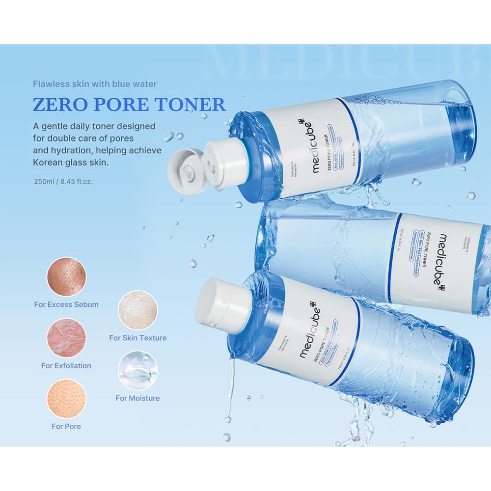 تونر لایه بردار و کنترل منافذ مدی کیوب Medicube Zero Pore Toner — تصویر ۹