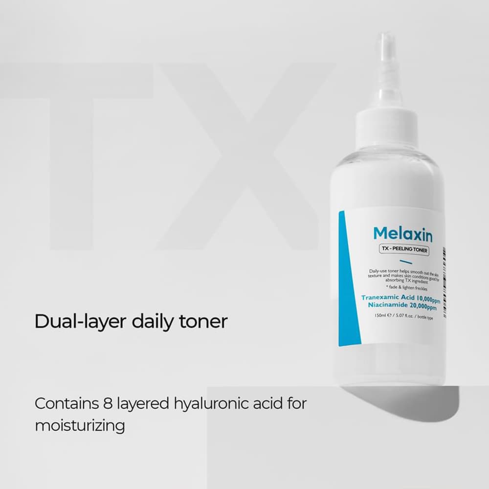 تونر پیلینگ و ترانگزامیک اسید دکتر ملاکسین لایه بردار و ضد لک قوی پوست Dr.Melaxin TX Peeling Toner — تصویر ۴