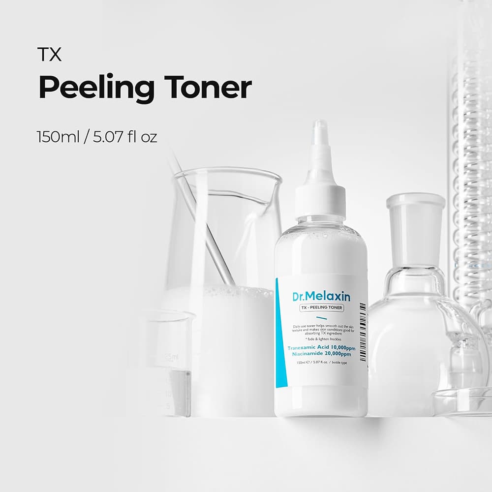 تونر پیلینگ و ترانگزامیک اسید دکتر ملاکسین لایه بردار و ضد لک قوی پوست Dr.Melaxin TX Peeling Toner — تصویر ۱۱