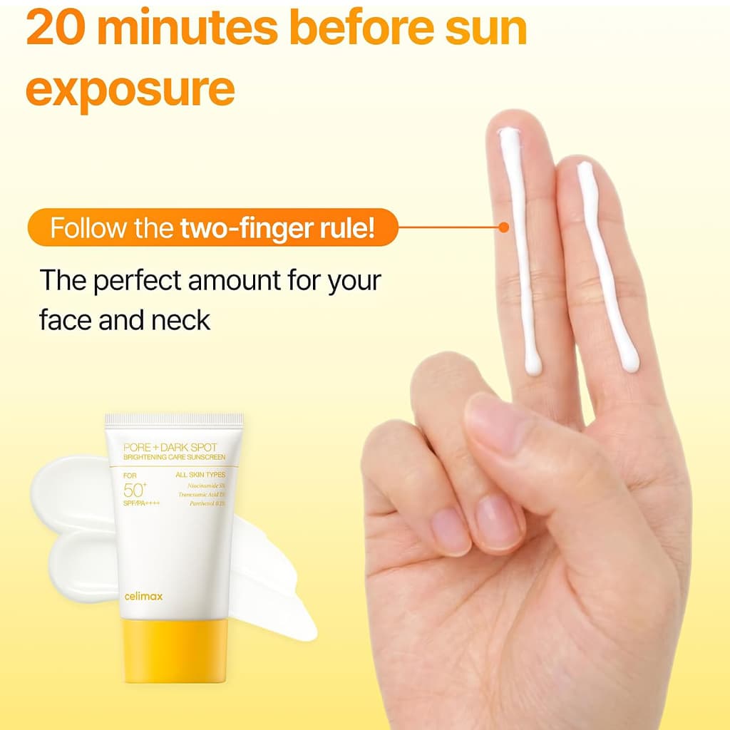 ضد آفتاب ضد لک و کنترل منافذ سلیمکس Celimax Pore + Dark Spot Brightening Care Sunscreen — تصویر ۱۲