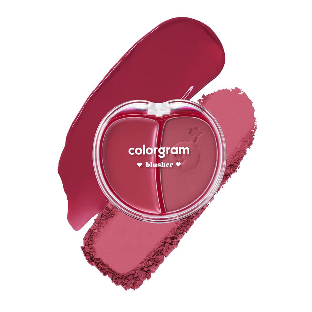 رژ گونه پودری کرمی میوه ای کالرگرام COLORGRAM TINTIN DORY DUO BLUSHER