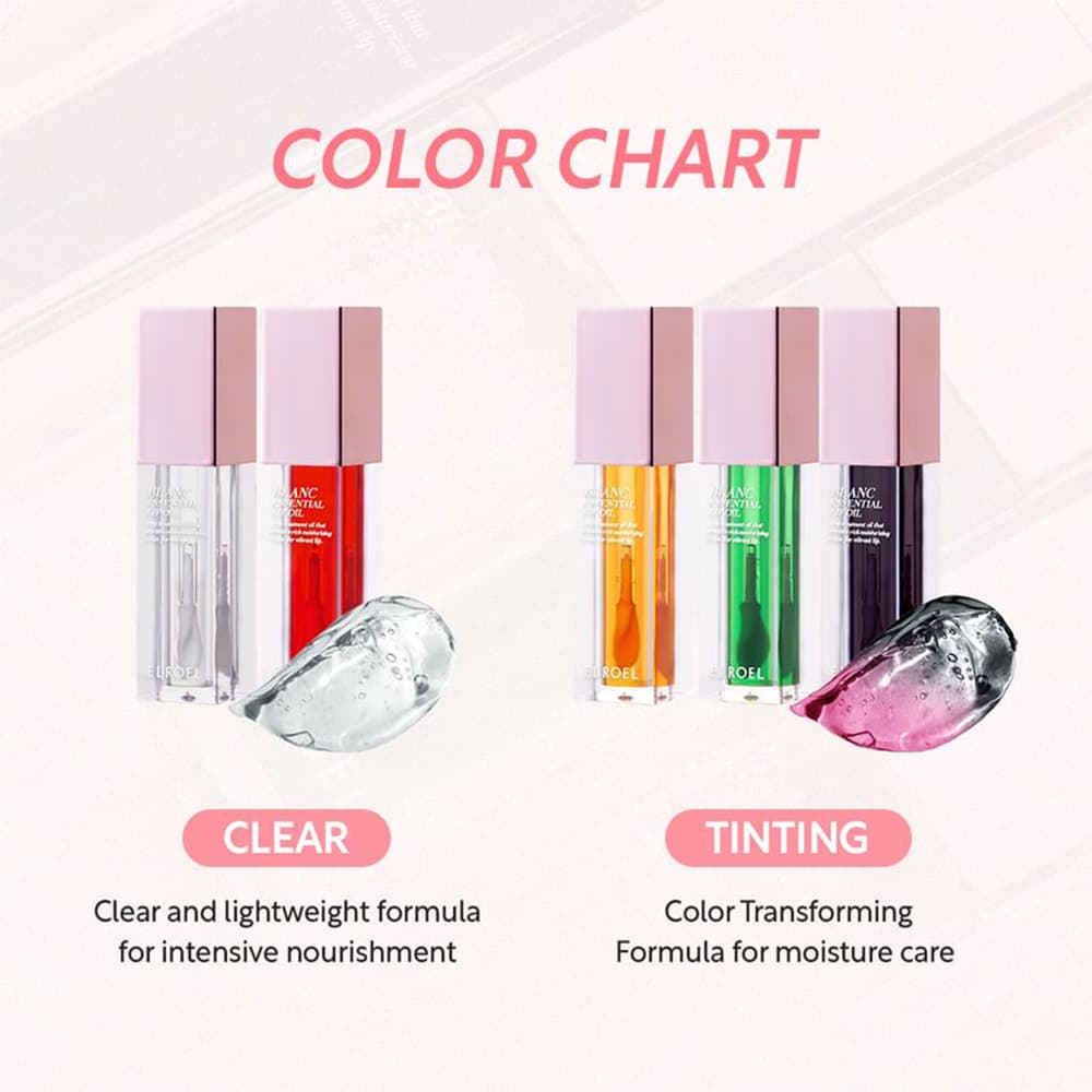 روغن لب الروئل ELROEL Blanc Essential Lip Oil — تصویر ۱۱