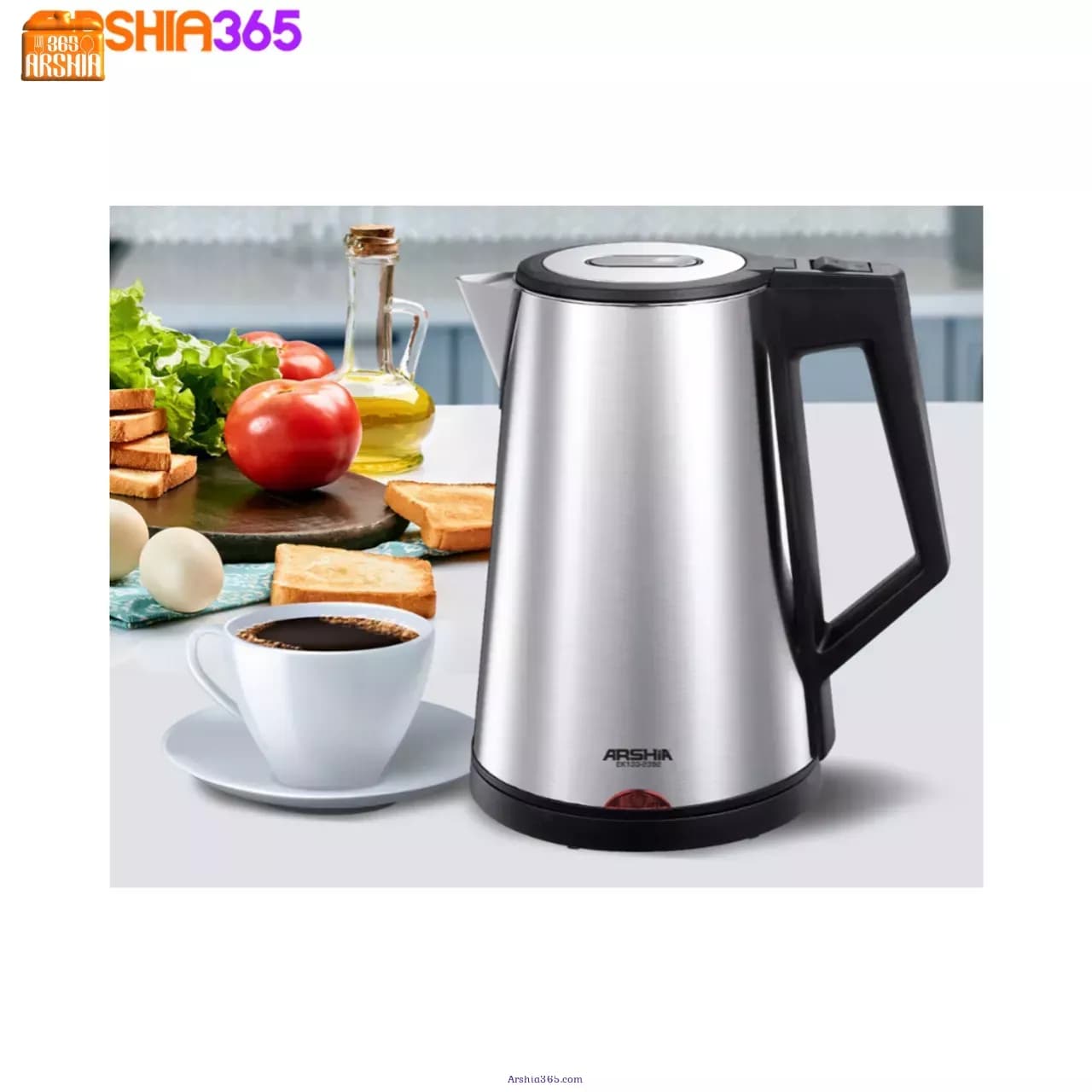 کتری برقی استیل عرشیا 2392-133 — تصویر ۶