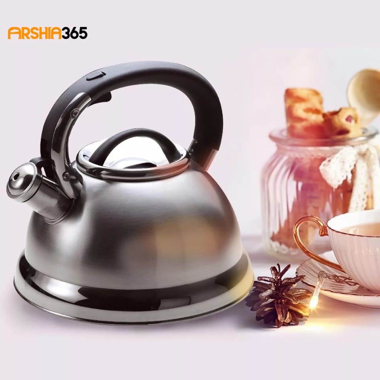 کتری استیل 2.8 لیتری عرشیا 2475-128 — تصویر ۵