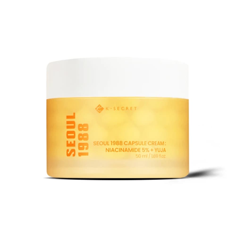 کرم کپسولی یوجا نیاسینامید 5% کی سکرت ضد لک و روشن کننده پوست K-SECRET SEOUL 1988 Capsule Cream Niacinamide 5% + Yuja — تصویر ۲