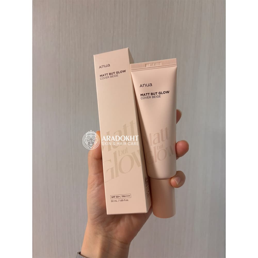 بی بی کرم ضد آفتاب مات آنوا Anua Matt But Glow Cover Beige — تصویر ۵