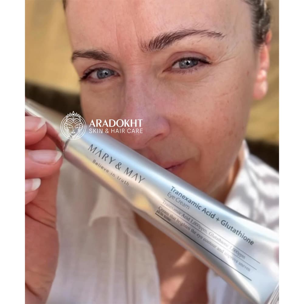 پک اختصاصی دور چشم ترانگزامیک اسید و گواشا مری اند می Mary &amp; May Glutathione Eye Cream Kit — تصویر ۶