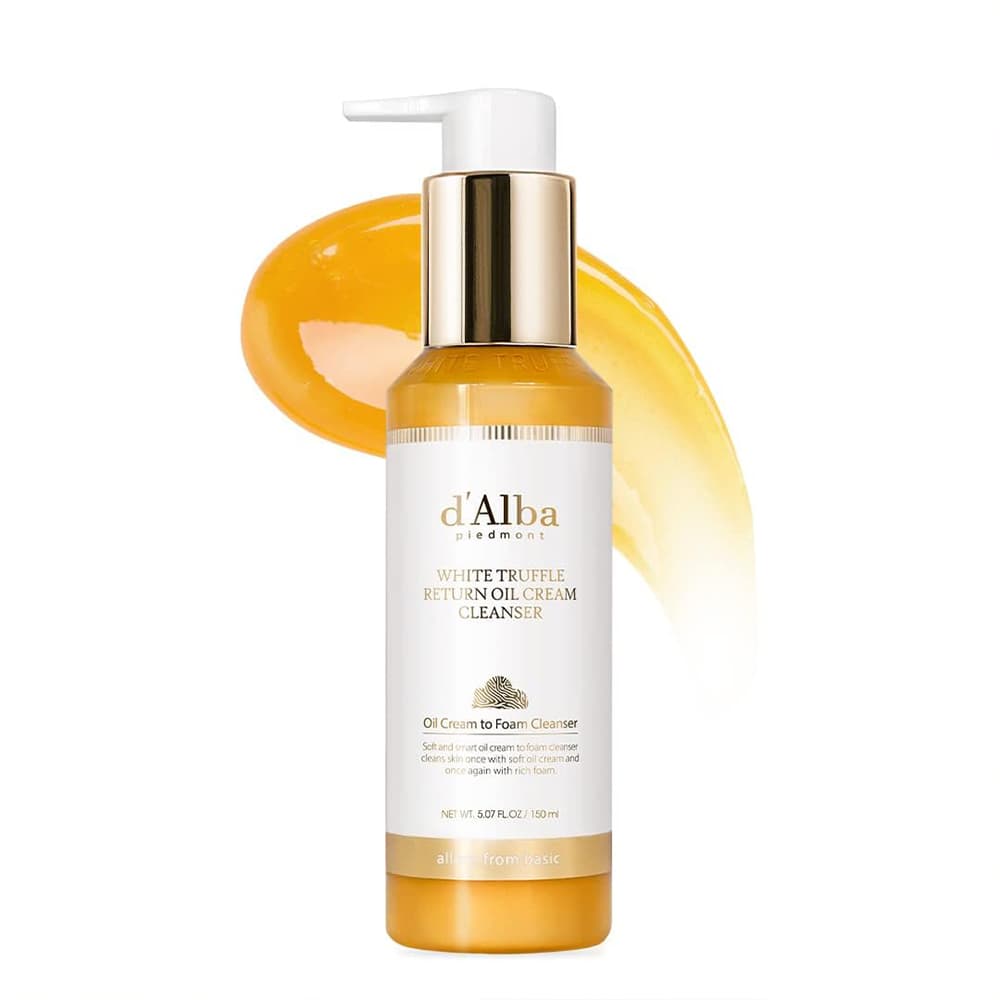 شوینده کرمی روغنی ترافل سفید د البا d’Alba White Truffle Return Oil Cream Cleanser — تصویر ۲