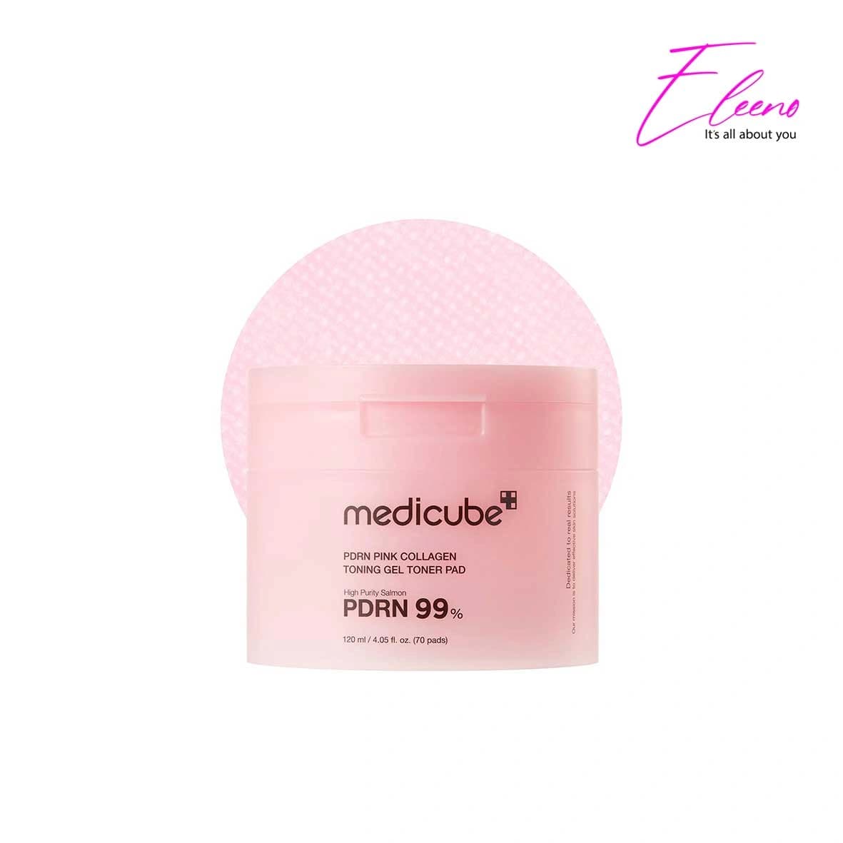 پد تونر ژلی PDRN و کلاژن مدی کیوب Medicube PDRN Pink Collagen Toning Gel Toner Pad — تصویر ۱۱