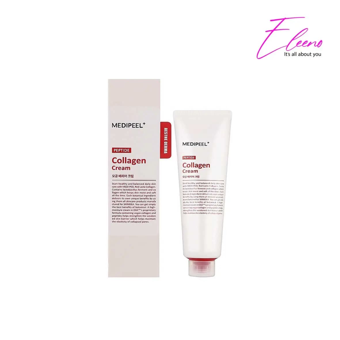 کرم مرطوب کننده جوانساز و ضد چروک لاکتو کلاژن قرمز مدی پیل Medi-Peel Red Lacto Peptide Collagen Barrier Cream — تصویر ۱۱
