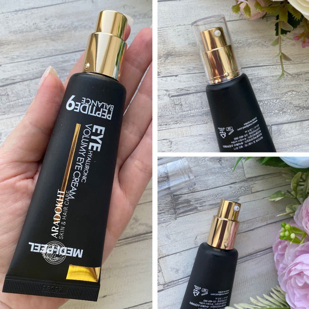 کرم دور چشم حجم دهنده و ضدچروک 9پپتاید و هیالورونیک مدی پیل Medi-Peel Peptide 9 Hyaluronic Volumy Eye Cream — تصویر ۴