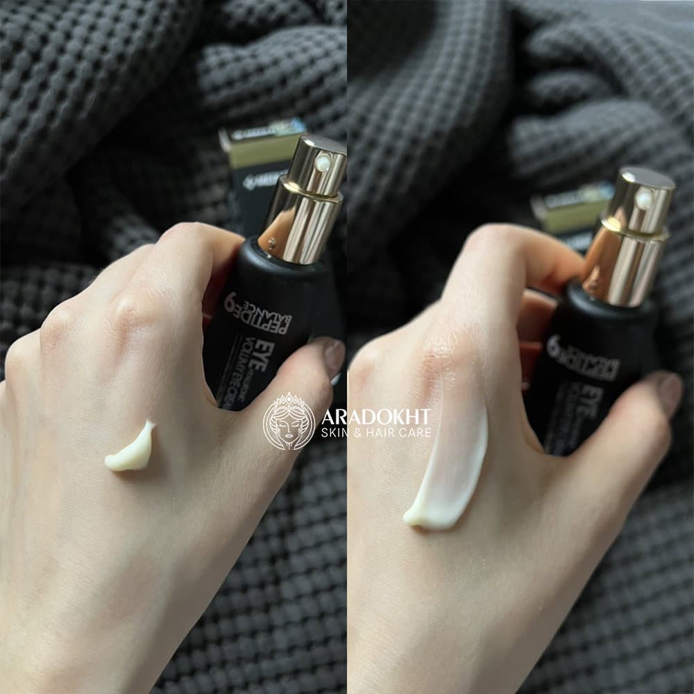 کرم دور چشم حجم دهنده و ضدچروک 9پپتاید و هیالورونیک مدی پیل Medi-Peel Peptide 9 Hyaluronic Volumy Eye Cream — تصویر ۵