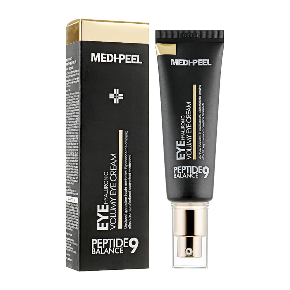 کرم دور چشم حجم دهنده و ضدچروک 9پپتاید و هیالورونیک مدی پیل Medi-Peel Peptide 9 Hyaluronic Volumy Eye Cream