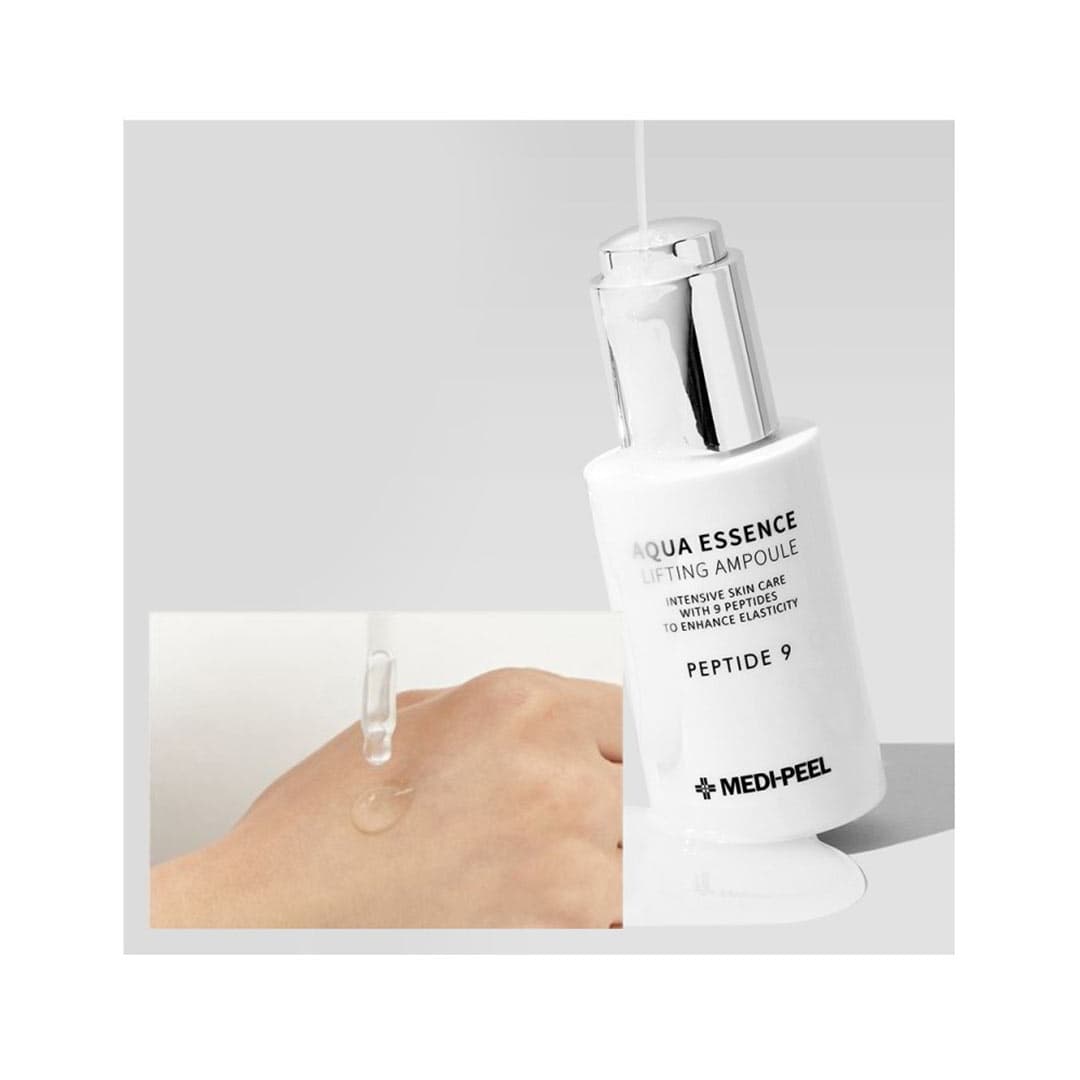 آمپول ضد چروک و روشن کننده 9 پپتاید آکوا اسنس مدی پیل MEDI-PEEL Peptide 9 Aqua Essence Lifting Ampoule — تصویر ۹